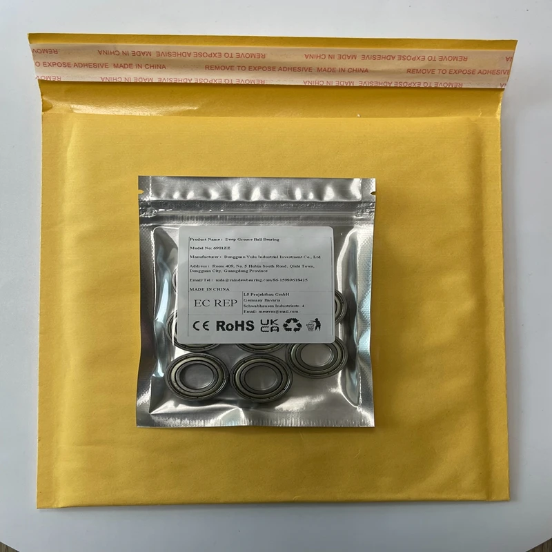 6901ZZ Bearing ABEC-7 (10PCS) 12x24x6 Mm Metric Thin Section 6901 ZZ Ball Bearings 6901Z 61901Z