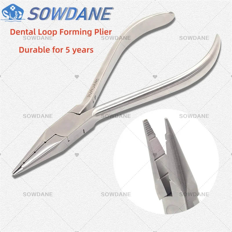 

Dental Orthodontic Forcep for Bending and Closing Loops on Lighter Wires Grooves Loop Forming Bend Plier Tweed Loop Form Tool