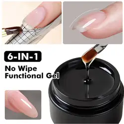 CHUNSHU Builder Nail Gel Polish For Extension 6IN1 Function 15G Self Leveling Structure Construction Gel Semi Permanent Nail Art