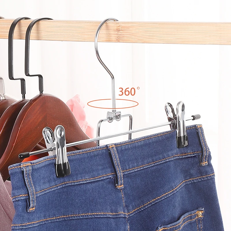 Multifunctional Houesehold Multi Layer Pants Hanger Non Slip Space Saving Skirts Jeans Scarf Hangers Storage Closet Organizers