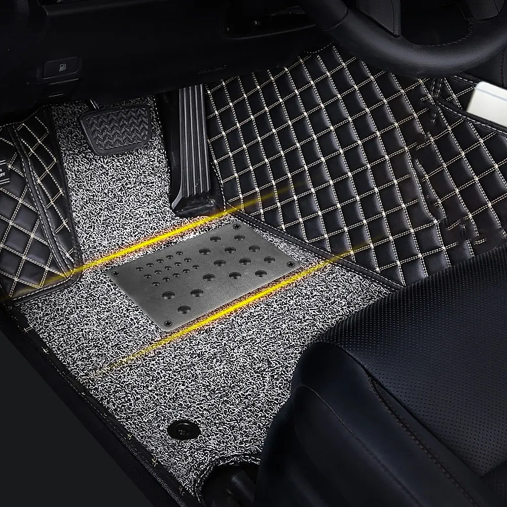 

Car Mat Aluminum Alloy Anti-skid Pedal Footbridge for Car Mat Black Silver Pedals Mat Foot with Screws Car Universal Accessories