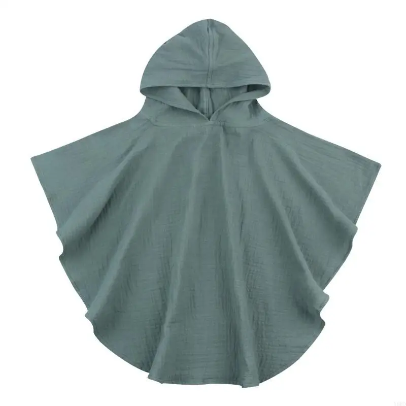 

Y88D Simple Baby Bath Towel Absorbent Soft Hooded Towel Unisex Hooded Baby Bath Towel Cotton Towel Newborn Shower Gift