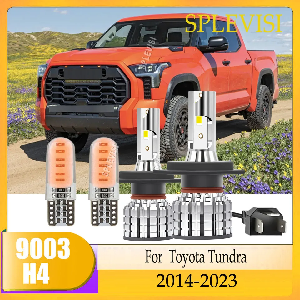 

Комплект для переоборудования светодиодных фар (ближний/дальний свет) 12000 лм 6500K, прямая замена для Toyota Tundra 2014-2023