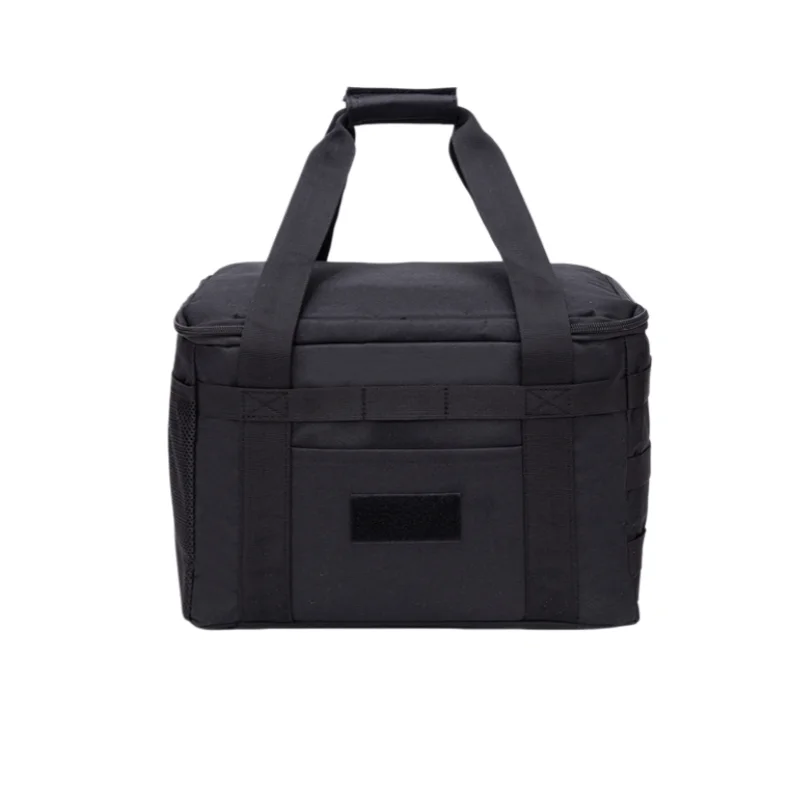 Outdoor Camping Tactical Bag - 20L Large Capacity Multi-Functional Tool & Picnic Gear Organizer with Multiple Compartments Black