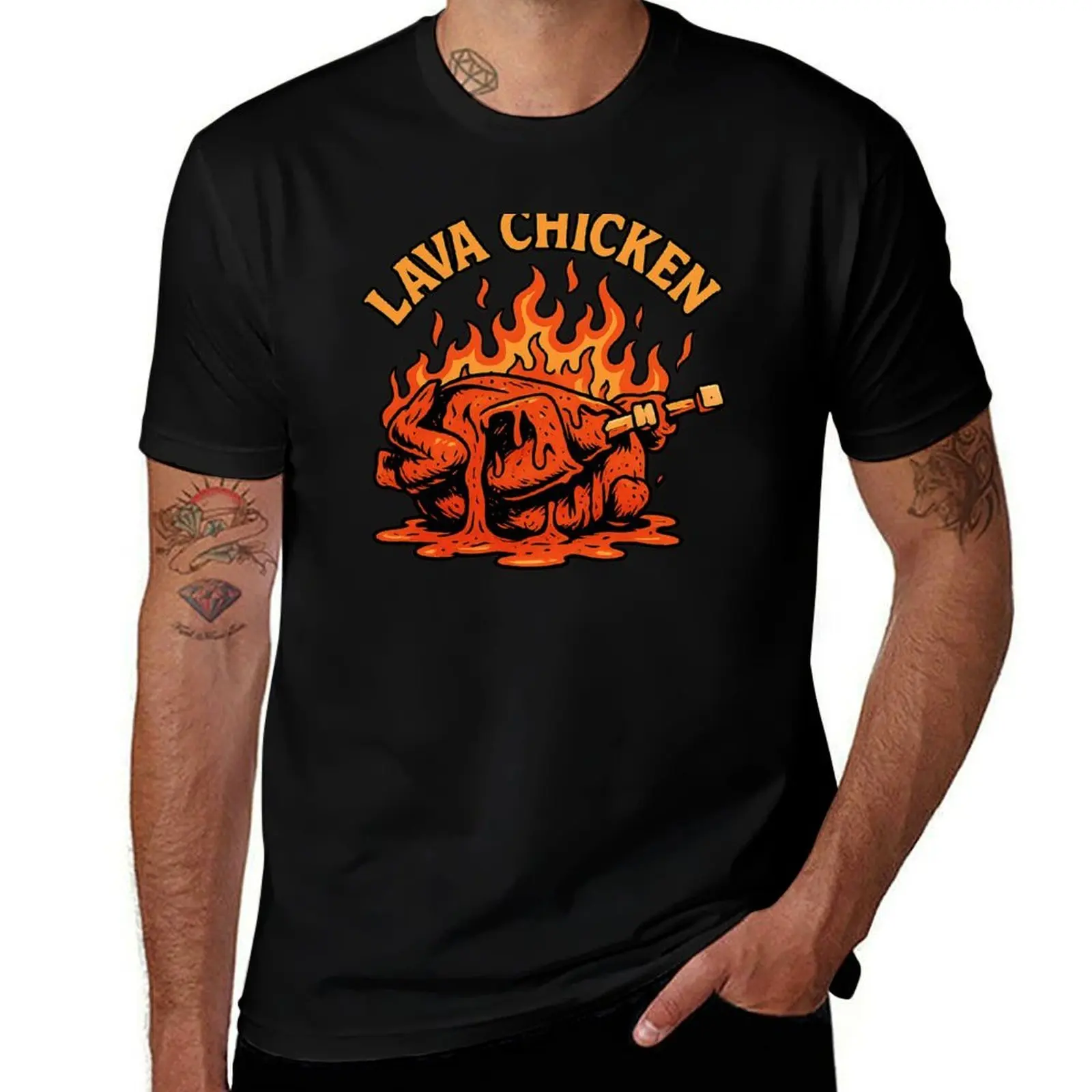 

Lava Chicken T-Shirt anime stuff shirts graphic blanks oversizeds mens designer clothes