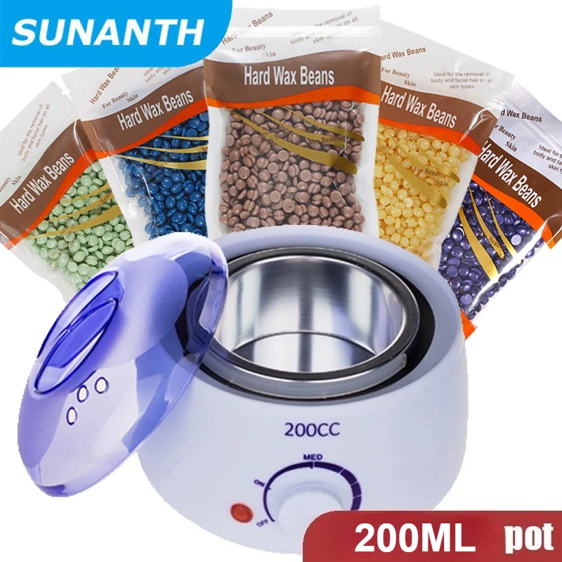 2026 200ML Electric Wax Heater Hot Wax Machine Paraffin Pot Warmer Hair Removal Waxing Machine Wax-melt Epilator Quick Heater
