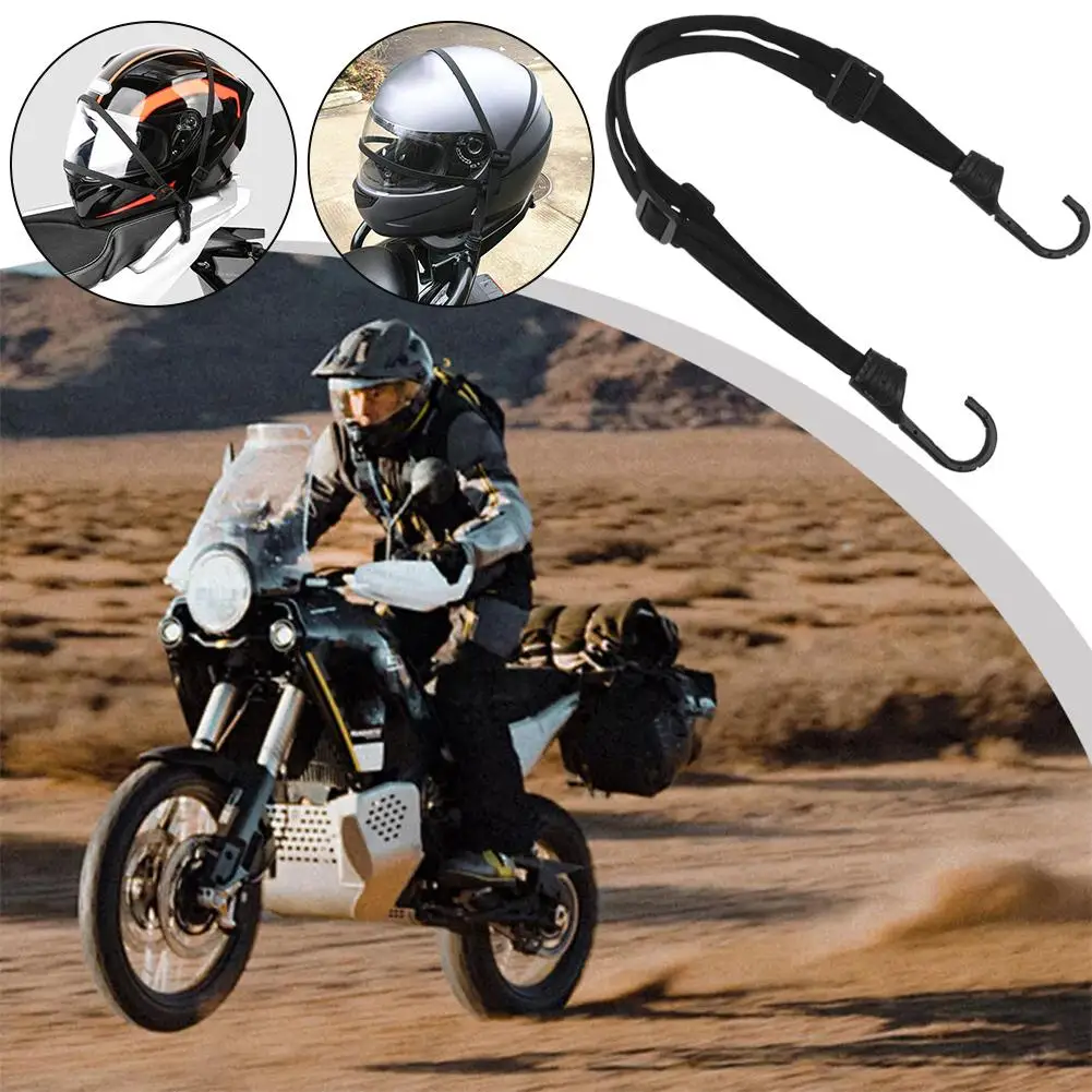 Motorcycle Elastic Suitcase With Safety Hook Luggage Strap Helmet Gear Fixed High Strength Stretchable For Daily I6y4