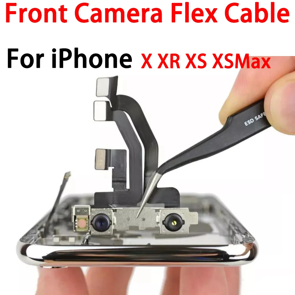 Front Camera For iPhone X XR XS Max Face Camera With Proximity Sensor Flex Cable Repair Replacement Parts