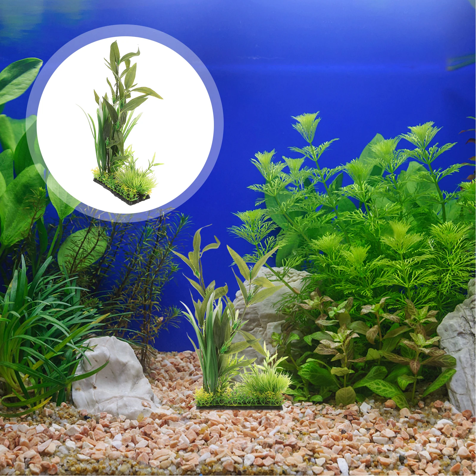 

Aquarium Realistic Plastic Decor Safe Fish Tank Grass Background EnhancementsWater Plants Pet Supplies Aquarium Decorations Fish