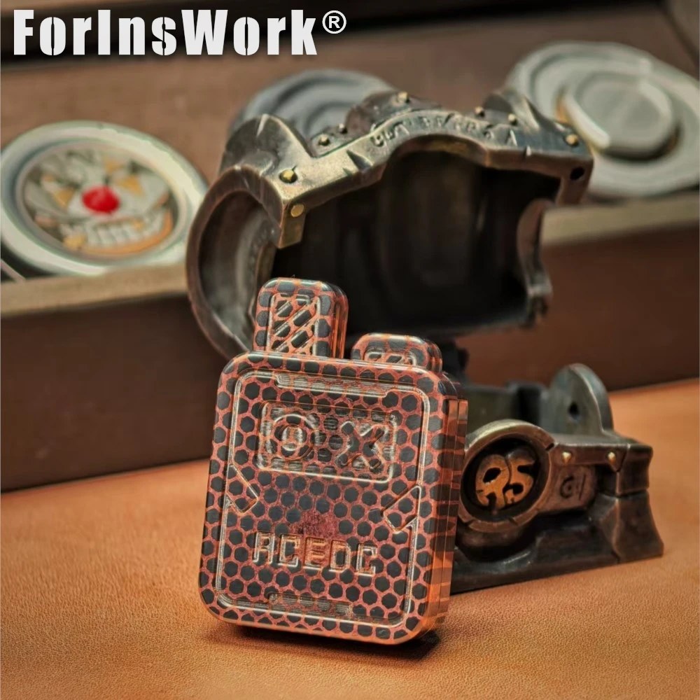 ACEdc-conductor de conejo Fritillaryinlaid y sellado con deslizador de cristal, juguetes sensoriales para aliviar el estrés para adultos