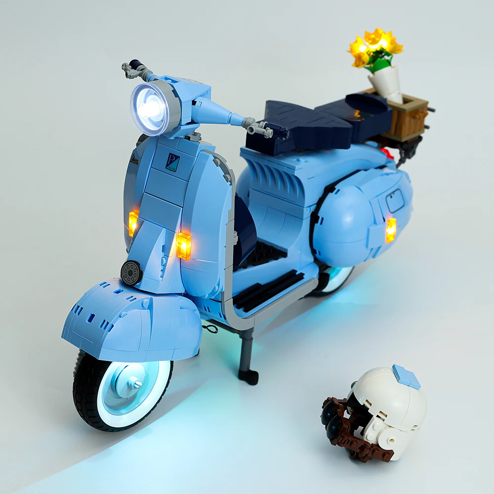 LED Light Kit For Creator Expert 10298 Vespa 125 Motorcycle Model Building Blocks DIY Lamp Toys Not Included Block