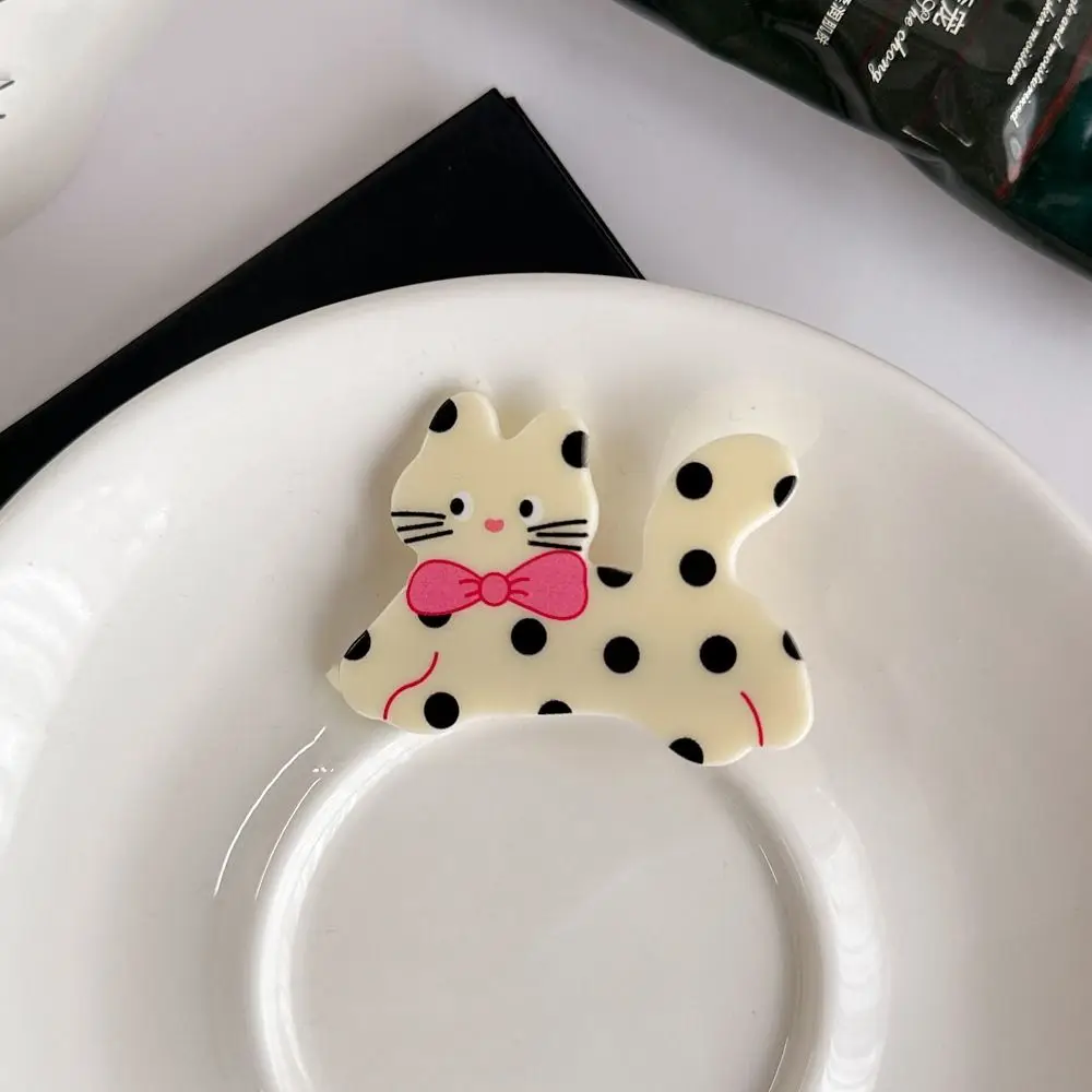 Cute Cartoon Cat Hair Clip Acrylic Korean Style Cartoon Hair Clip Headwear Hair Crab Clip Acrylic Bang Clip Party