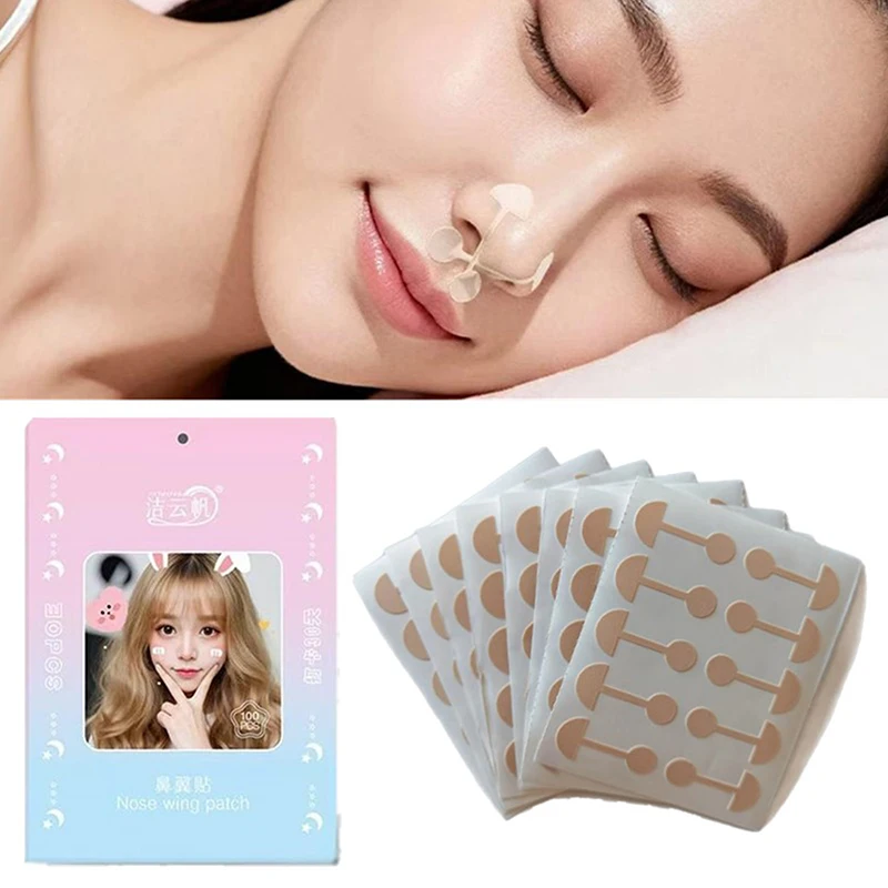 50/100 بقع تقلص الأنف الجناح ملصقات تأثيري الأنف يتقلص شرائط الأنف يتقلص رقيقة أجنحة الجمال غير مرئية ضيق الأنف #5