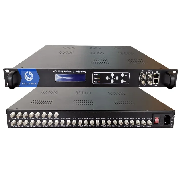 

FTA Biss спутниковый приемник I headend 16 Tuners DVB-S2 to IP gateway COL5011P