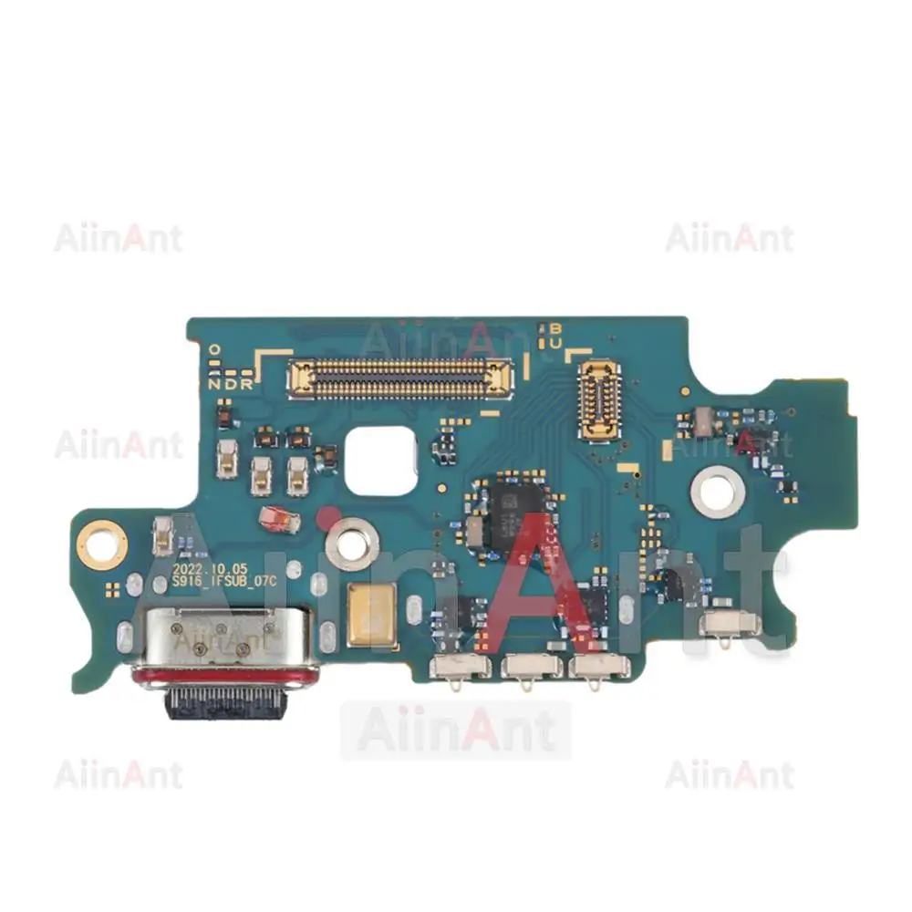 Aiinant USB Port Charger Board Dock Connector Charging Flex Cable For Samsung Galaxy S23 Ultra Plus S23+ S911B S916B S918B 5G