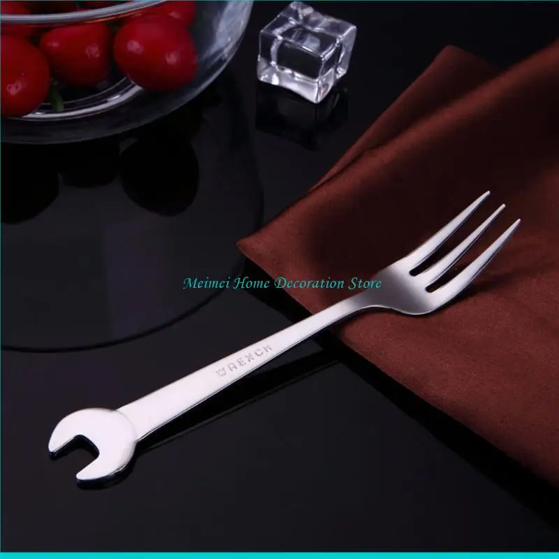 304 Stainless Steel Spanner Spoon Fork for Creative Wrench Dinnerware Tableware Kitchen Cooking Accessories