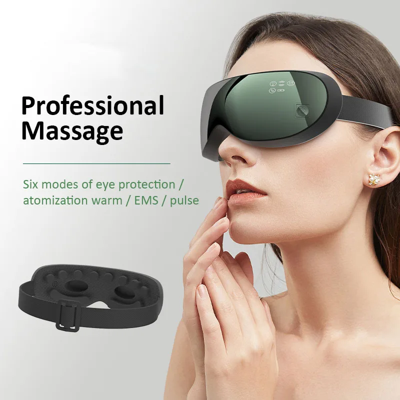 

High frequency eyes care device vibration bluetooth ems eye massager steam massager eye mask