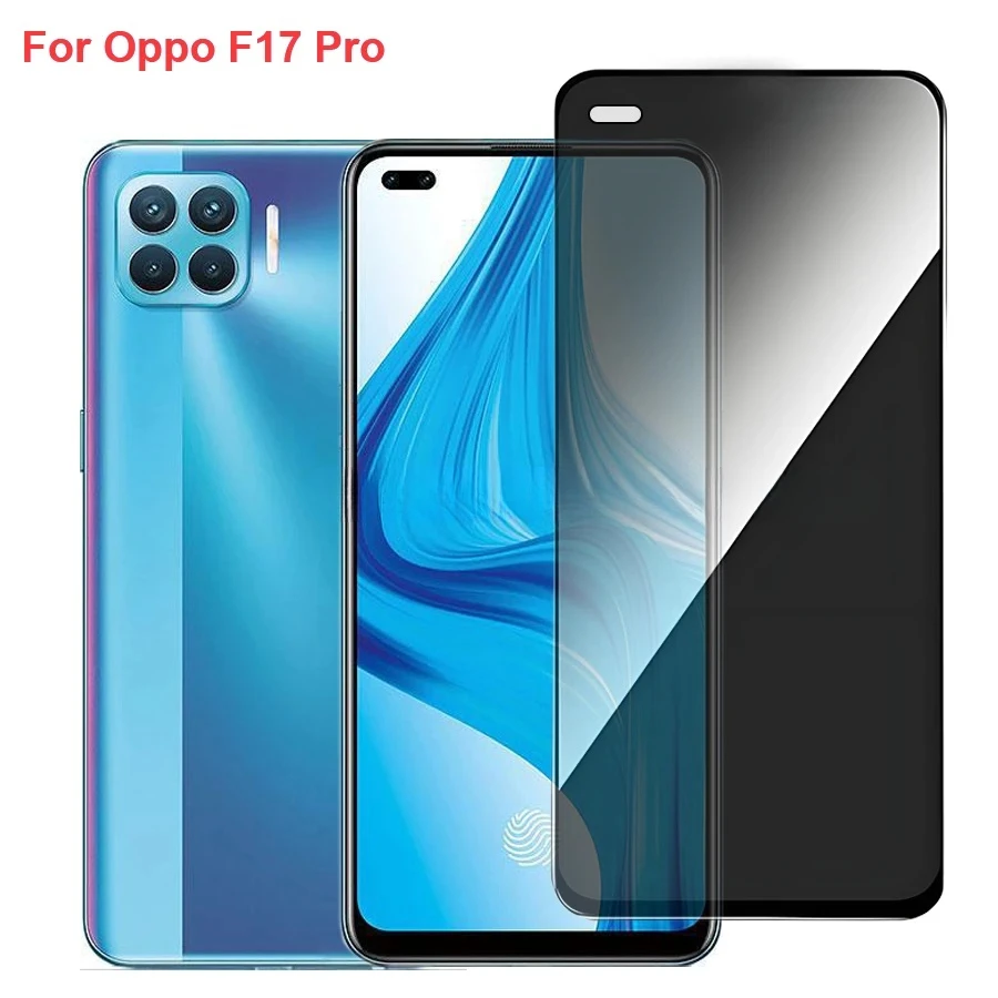 

For Oppo F17 Pro CPH2119 Anti Spy Privacy Tempered Glass Protector Compatible Full Cover Screen Phone Film
