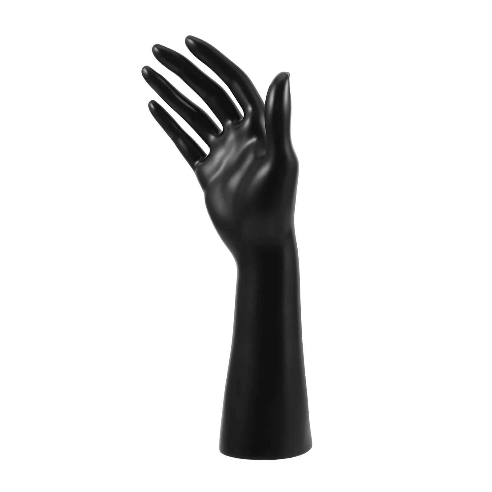 Black Plastic Female Mannequin Hand Jewelry Display Stand Creative Slanted Design Ring Bracelet Necklace Watch Holder for Store
