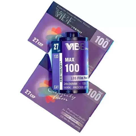 오리지널 27 VIBE MAX Decarburized C41 필름 롤, ISO100 135 컬러 필름, 코닥 필름 카메라에 적용 가능 (만료일: 6.2025)