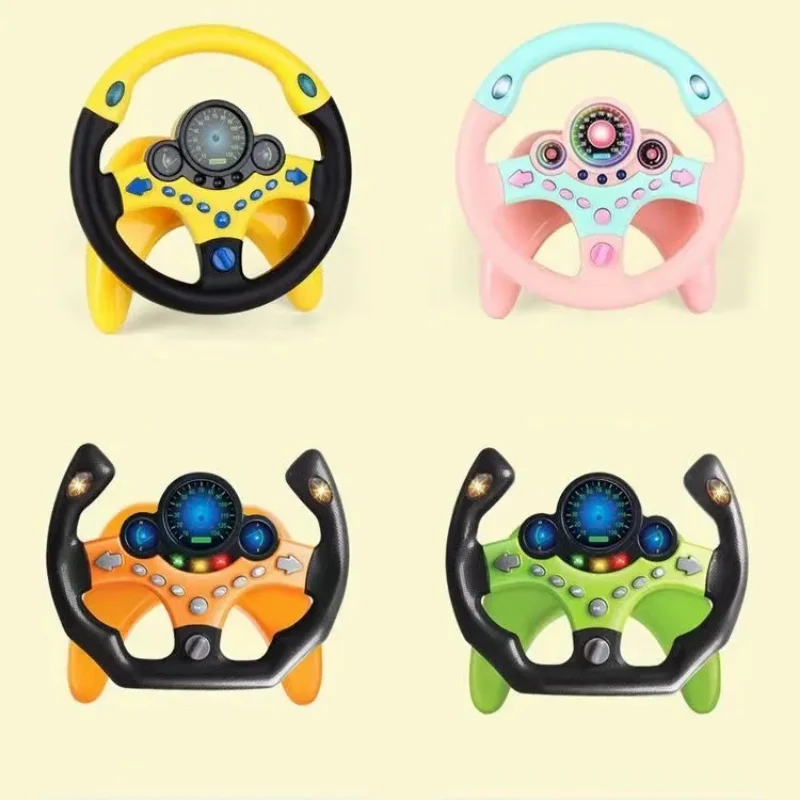 

Simulated Steering Wheel for Kids W/Light Music Sounding Toy Kids Interactive Toys Copilot Toy Electric Toys Baby Gifts