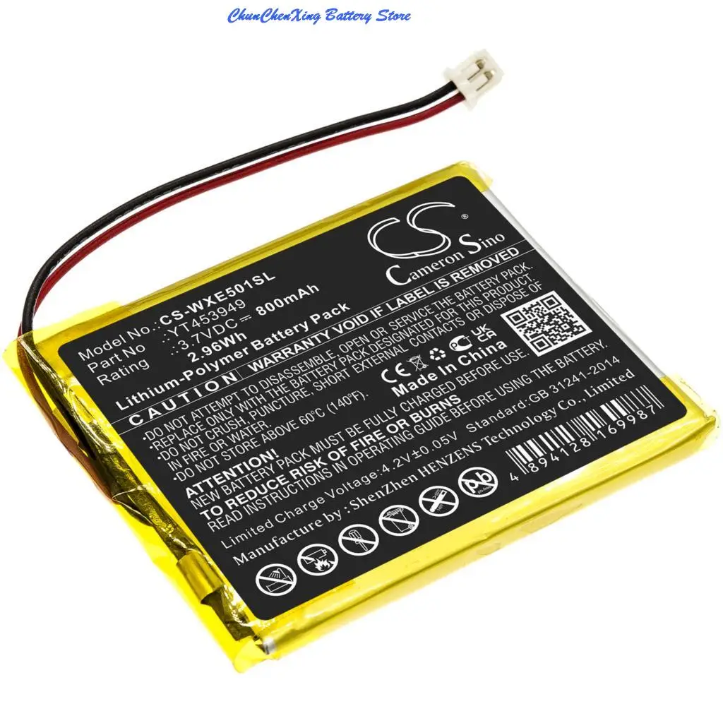 100 % NEU 3,7 V 800 mAh E-Book, E-Reader-Akku YT453949 für Wexler E5001 + WERKZEUG-KIT
