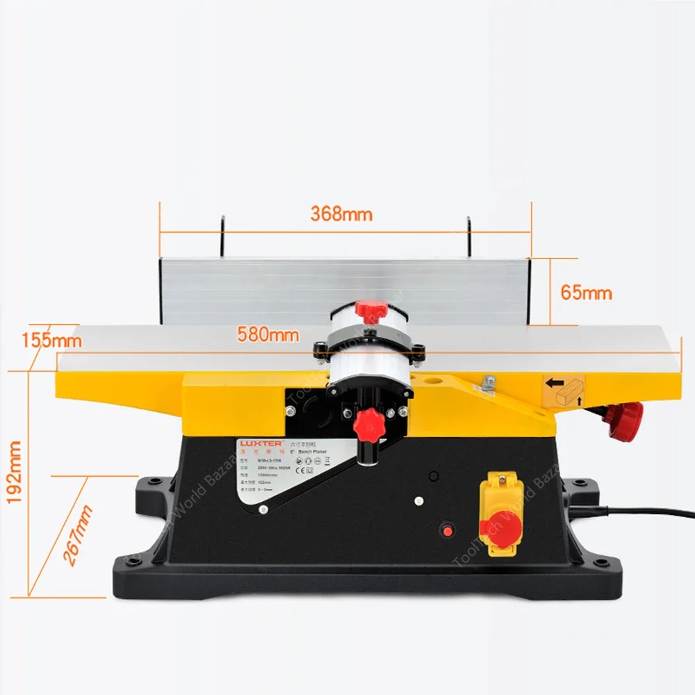 Plaina espessante de madeira elétrica 1800w multifuncional para máquina plaina elétrica para trabalhar madeira