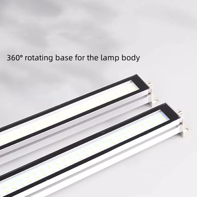 LED Explosion-proof Lamp Machine Tool Working Light 24V36V Low Voltage 220V CNC Lathe Lighting Long Strip Lamp Three-proof Brack