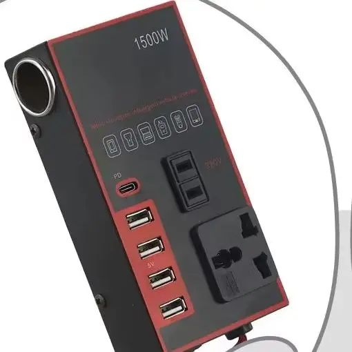 Car-Power Inverter 12V/24V TO DC 220V Converter Charger Socket Fast Charge Power-Inverter Metal Shell 147x80x32mm