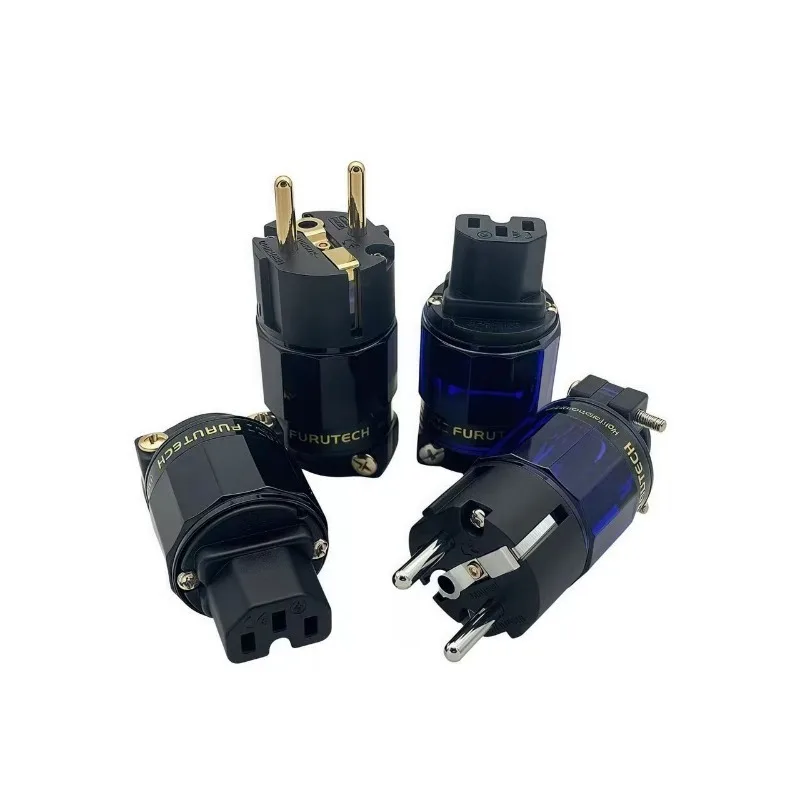 FURUTECH FI-E11(G) / FI-11-N1(G) Power Plug 24K Gold Plated End IEC 15A/125V 16A/250V
