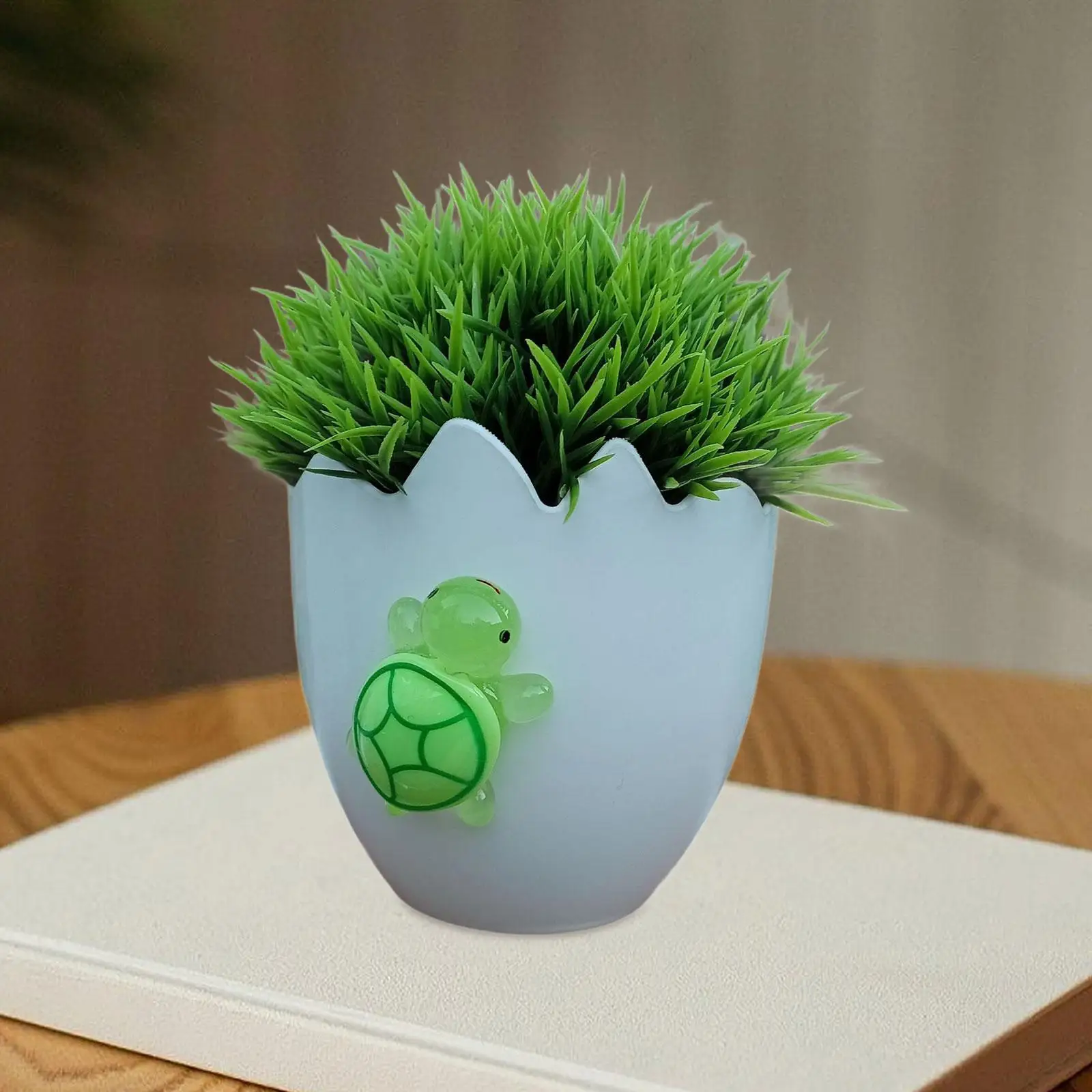 وعاء نبات قشر البيض الأبيض زارع زهور عيد الفصح لتزيين حديقة المكتب #1