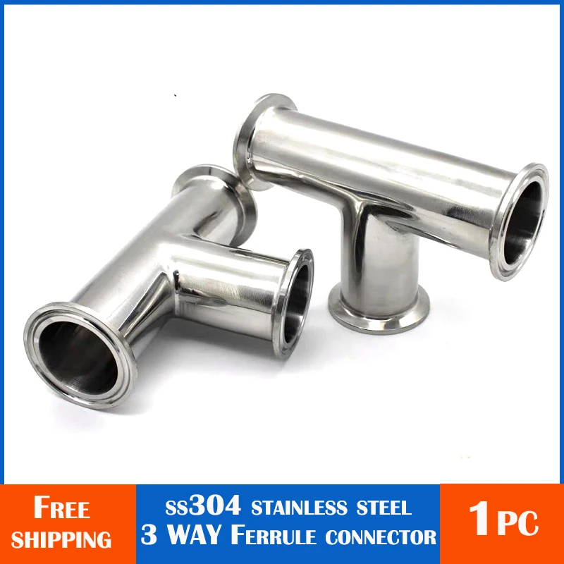 

Ferrule 1.5” 2” ”OD50.5MM Fit Tri Clamp Stainless Steel SS304 Sanitary 3 Way Tee OD19mm 38mm 51mm 76mm 102mm 108mm Pipe Fitting