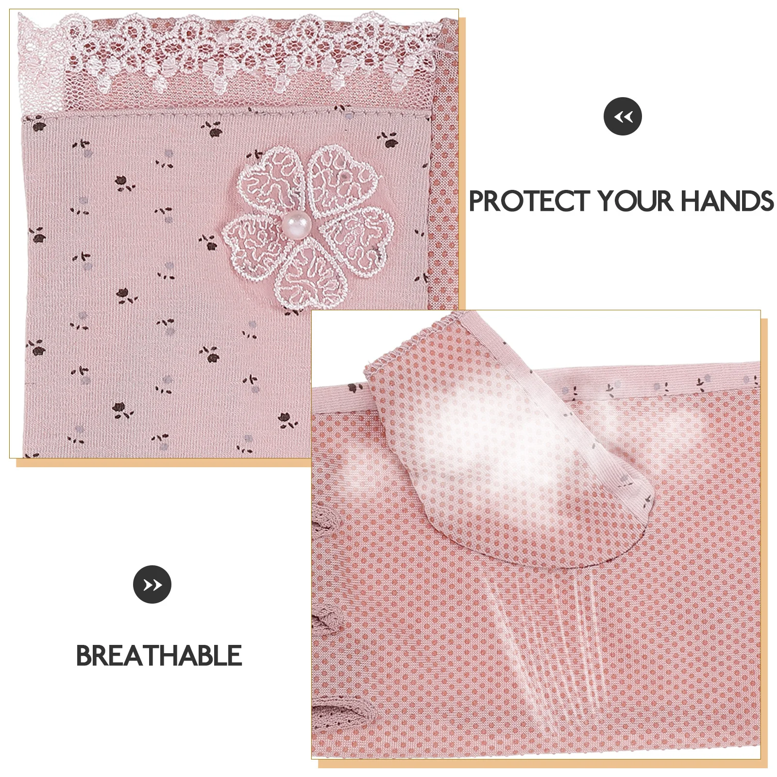 زوج واحد من قفازات الحماية من الشمس، تصميم نصف إصبع قابل للتنفس للقيادة والركض والتسلق والمشي لمسافات طويلة والأنشطة الخارجية