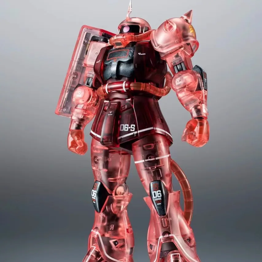 BANDAI THE ROBOT SPIRITS Ver Gundam MS-06S Zaku II Commander Type Char Aznable Custom Color Transparent Version