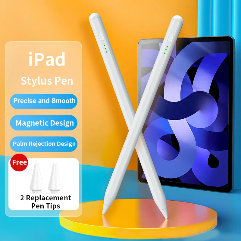 Stylus Pen for iPad Pencil10.2/10.9/11 iPad Air iPad Pro with Bluetooth Magnetic Tilt Sensing Palm Rejection