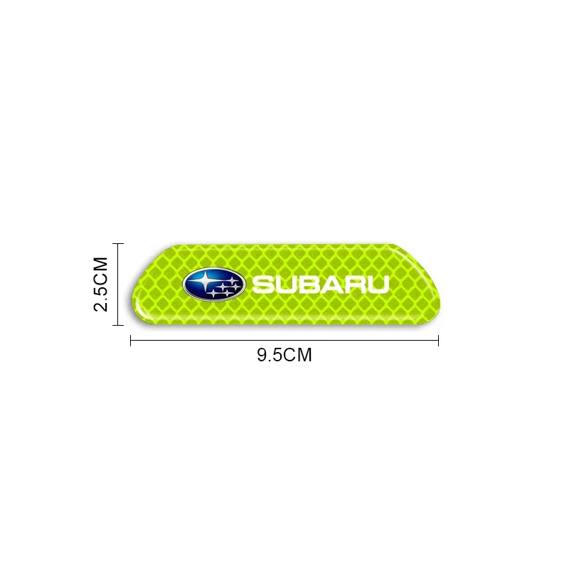 4 قطعة باب السيارة تحذير السلامة علامة عاكسة ثلاثية الأبعاد ملصق اكسسوارات السيارات لسوبارو فورستر SG SJ SH Crosstrek ليجاسي تريبيكا XV