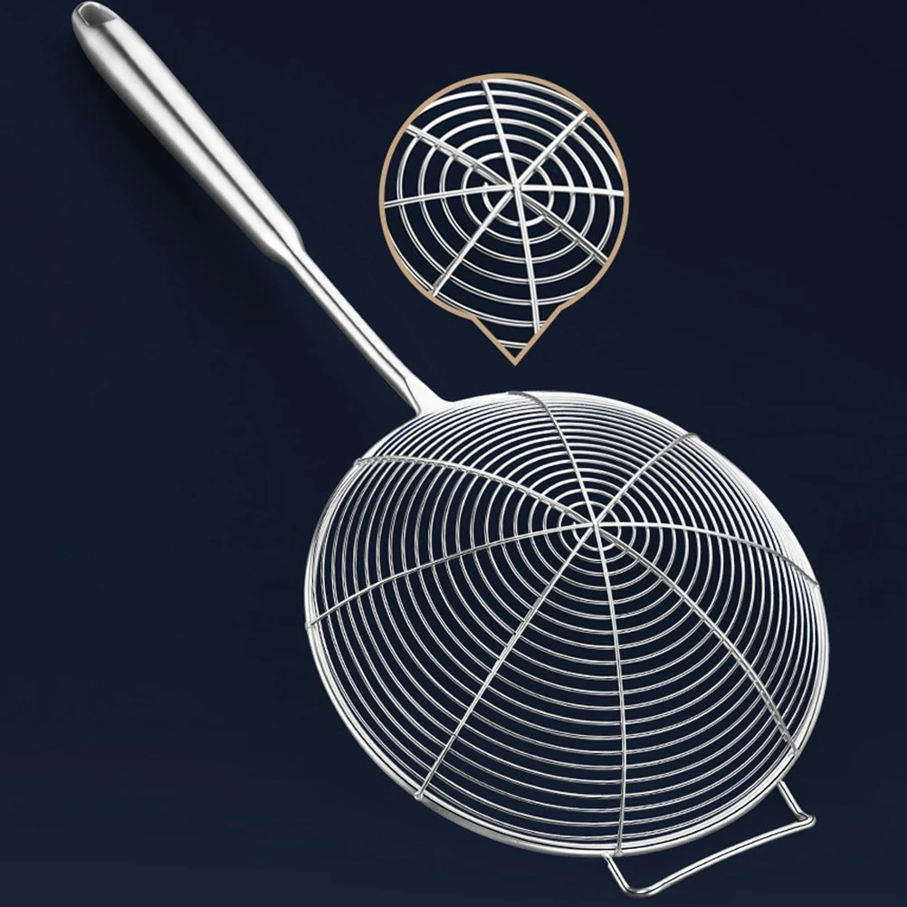 

Stainless Steel 16Cm Oil Strainer Mesh Colander Spoon For Frying French Fries Vegetables Noodles Cooking Kitchen Tool Soup