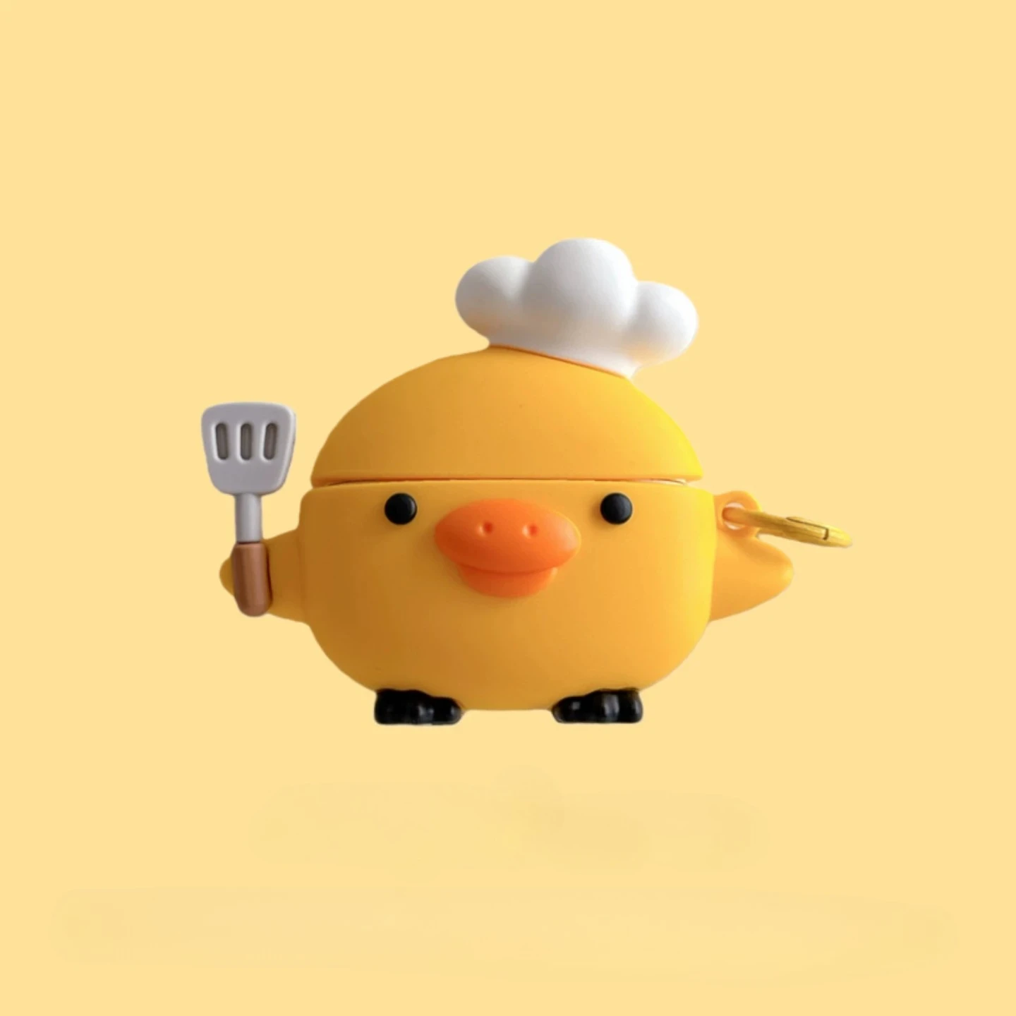 Cute Chef Chick Earphone Case Silicone Cover For AirPods 4 Pro 2 Pro3 Soft Shockproof Cartoon Chicken Headset Protective cover