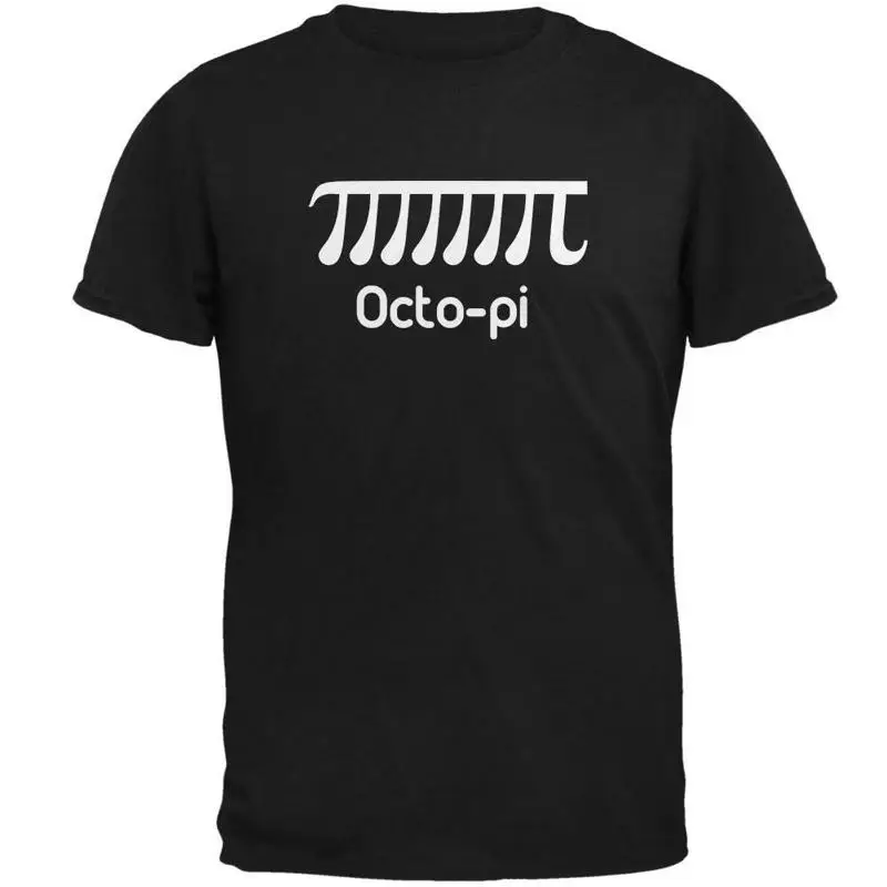 تي شيرت رجالي ناعم من Pi Day Octo Octopi مضحك Math