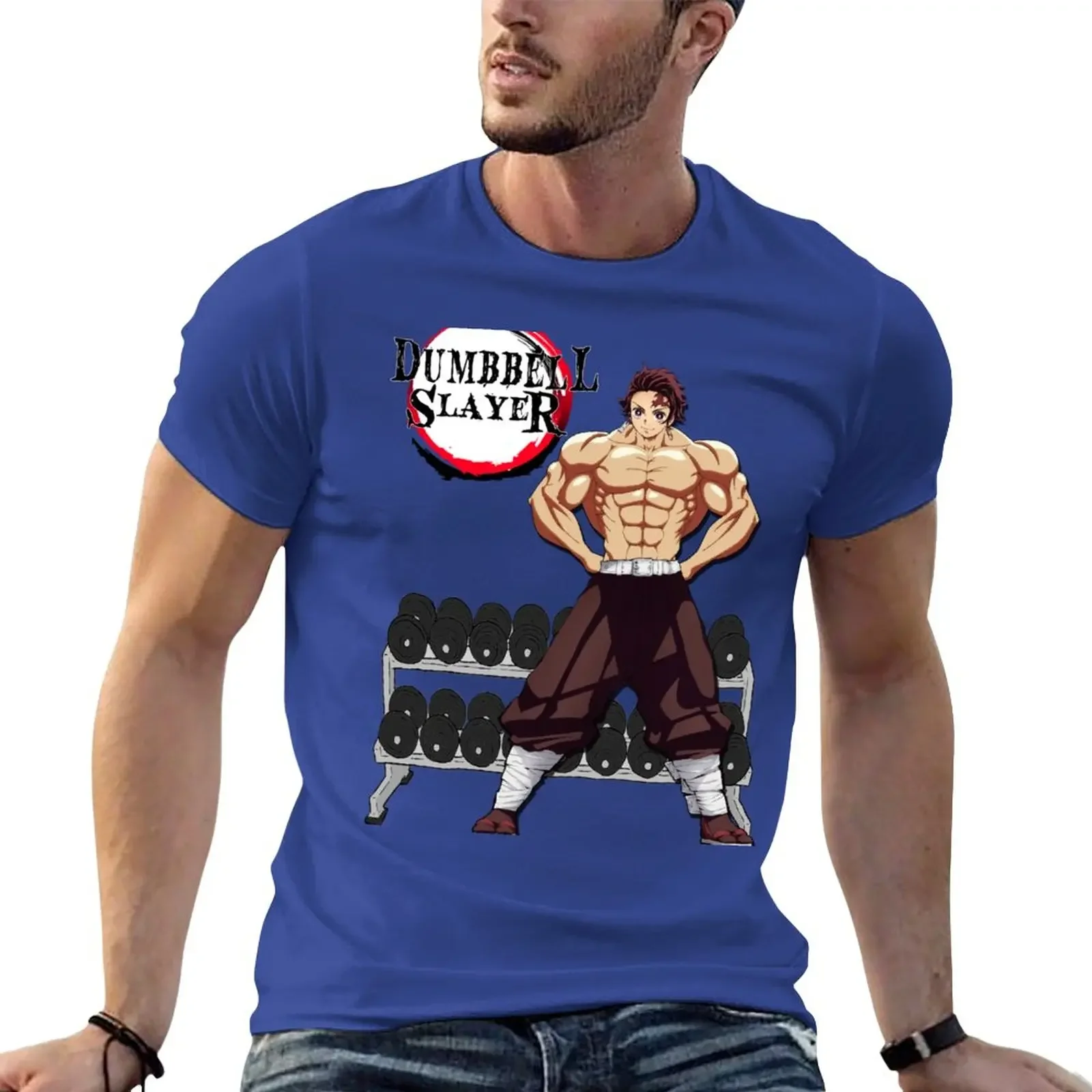 Dumbbell Slayer T-Shirt customs tees Men's clothing