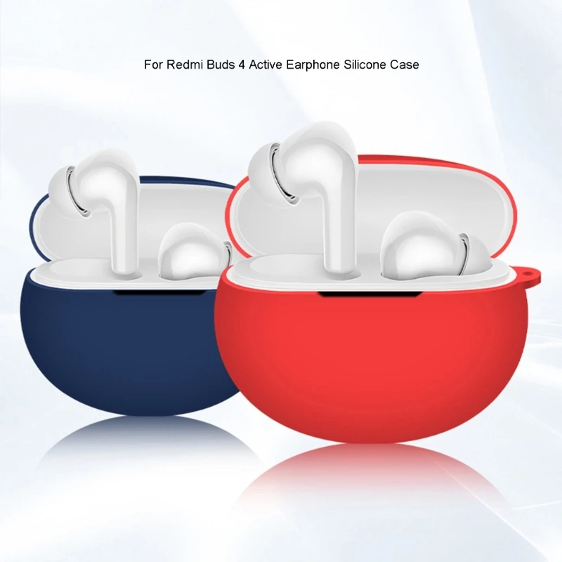Miękka silikonowa osłona ochronna do ładowania bezprzewodowego odporna na wstrząsy wkładka douszna Suiatble do Redmi Buds 4 Active