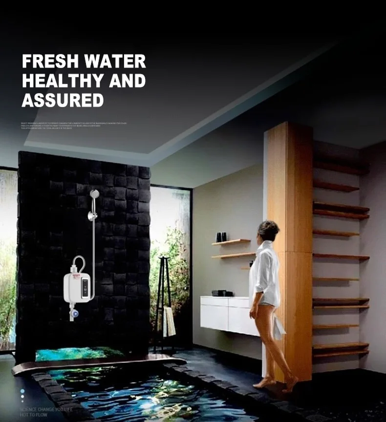 

Быстрый мини-душ, мгновенный электрический нагреватель, бытовой термостатический водонагреватель для ванной комнаты