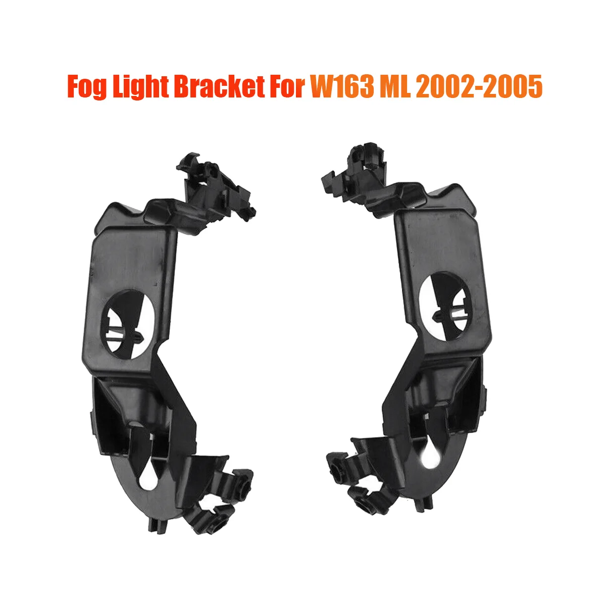 1Pair Front Left+Right Fog Light Lamp Bracket Frame for Mercedes Benz W163 ML320 ML500 ML350 02-05 1638201212,1638201112