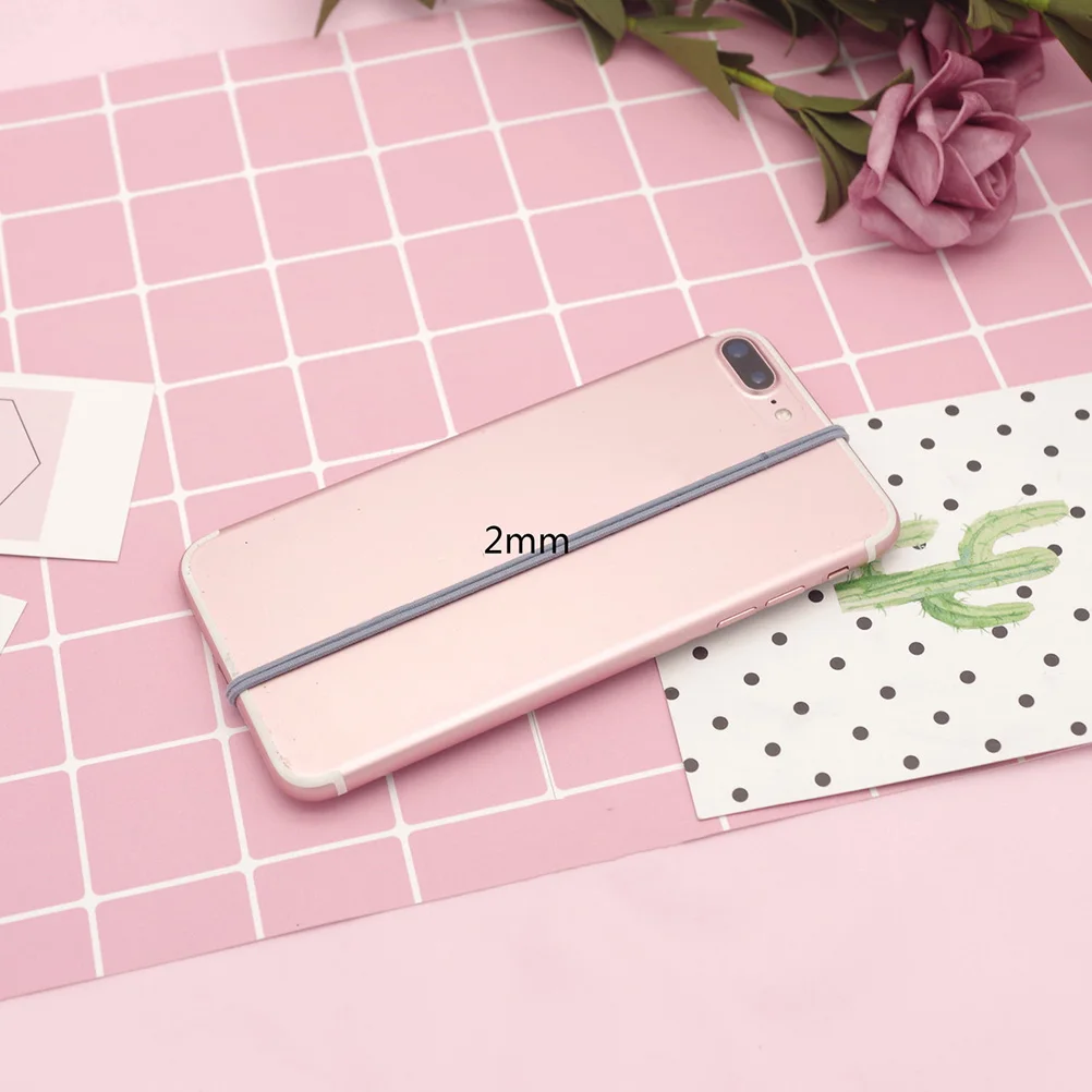 

100Pcs Elastic Hair Ties High Elasticity Seamless Design No Crease Hair Rope for Women Everyday Hairstyles