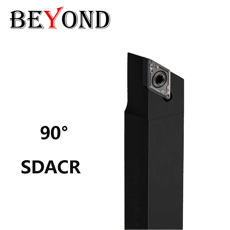 

BEYOND 90° SDACR SDACL SDACR1212H11 SDACR1616H11 SDACR1616H07 Твердосплавные пластины с ЧПУ DCMT Внешний держатель токарного инструмента Токарная фреза