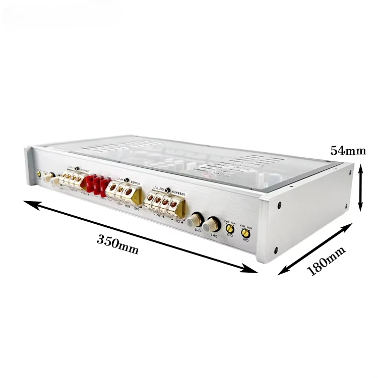 Factory RMS 150W * 4 @ 4Ω Class AB Power Stereo Car Amplifier Aluminium Material for Audio Systems 4-CH Universal Car Amplifier