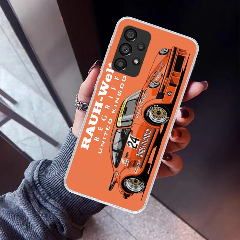 Sports Car Drift RWB 911 964 933 Phone Case For Samsung Galaxy A14 A13 A12 A54 A53 A52S Cover A24 A34 A23 A33 A22 A32 A03S A04S