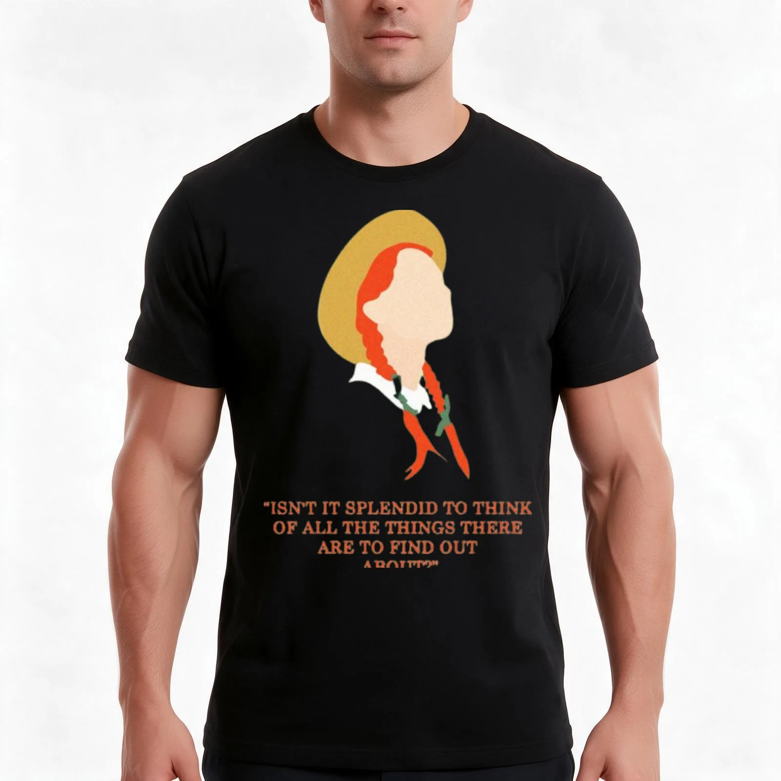 Anne Of Green Gables Quotes T-Shirt, Summer Casual Cotton Tee, Oversized Streetwear Tops, Vintage Graphic Print, 100% Cotton