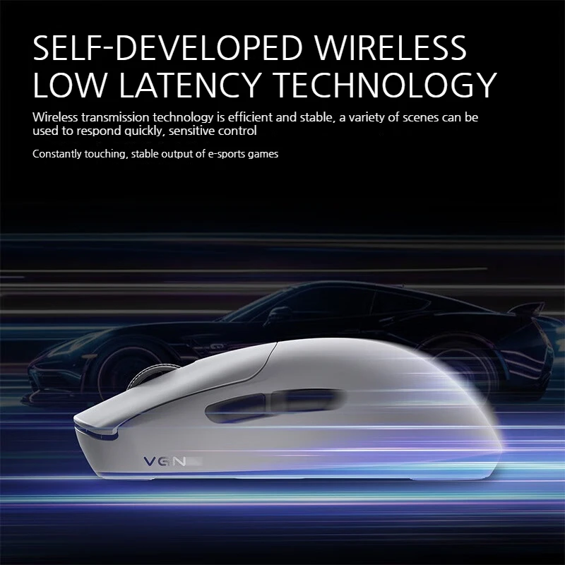 Vgn Fly Dragon Y2 Pro Dual 8k Ultra Lightweight Wireless Bluetooth Three Mode Mouse Game E-Sports Original Paw3395/3950 Mouse