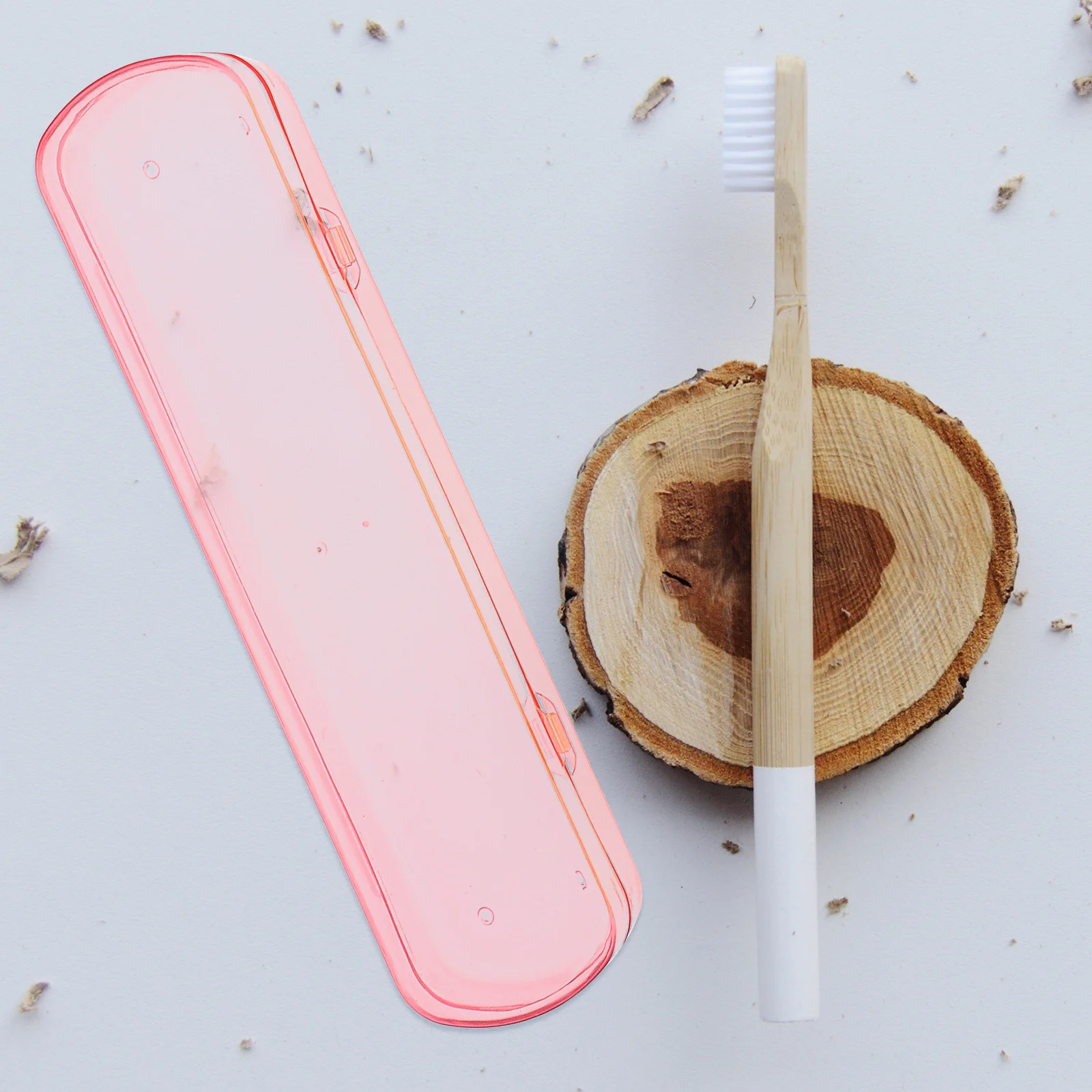 4 Stück Reise-Zahnbürstenetuis, tragbarer Zahnpasta-Behälter, glattes Schleifen, rutschfest, sicherer Verschluss, ideal für Outdoor-Camping